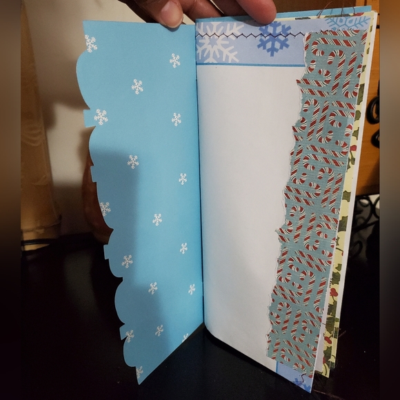 🎄 HAND CRAFTED Christmas card journal notebook with box - Picture 3 of 11
